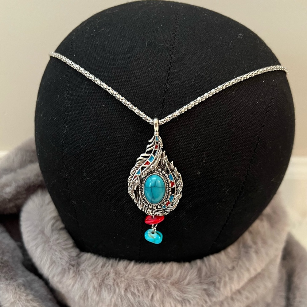 SUNNYOUTH Vintage Crystal Pendant Necklaces for Women Girls